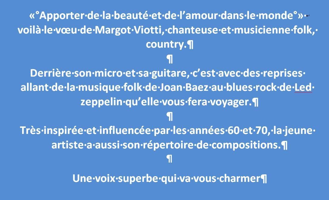 Texte margot 1